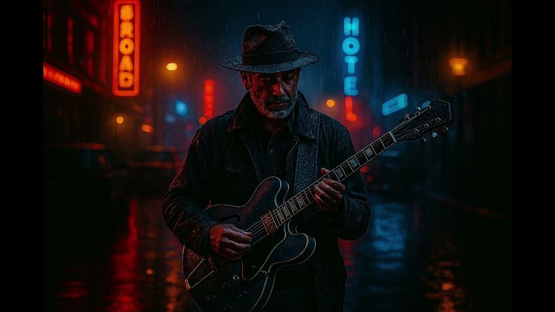 Shadow Streets - Dark Blues at Midnight