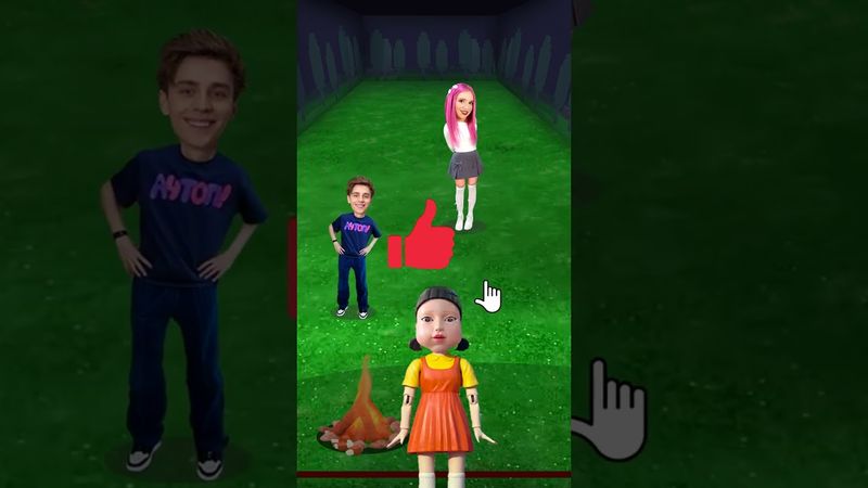 Игра в кальмара в 99 НОЧЕЙ В ЛЕСУ