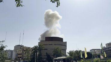 Smoke billows at site of blast in central Tehran | AFP