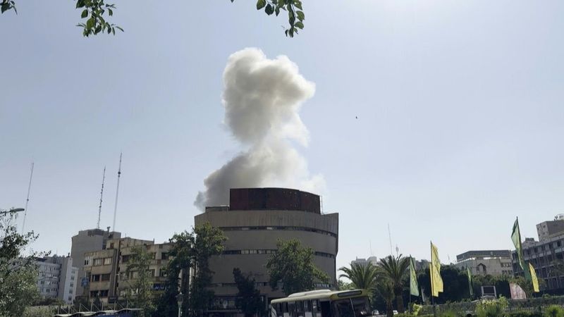 Smoke billows at site of blast in central Tehran | AFP