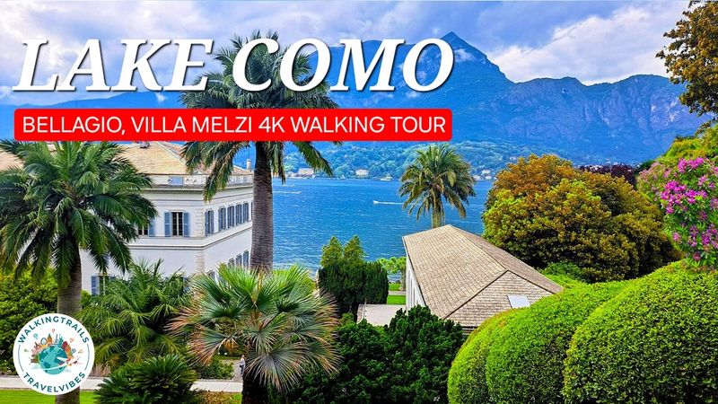 LAKE COMO - Villa Melzi, Bellagio - 4K UHD with Captions