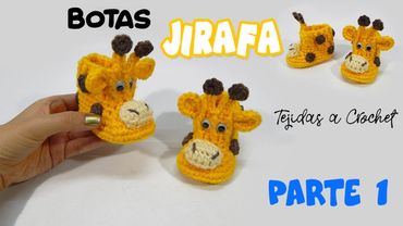 Botas de JIRAFA tejidas a Crochet - PASO A PASO parte 1/2
