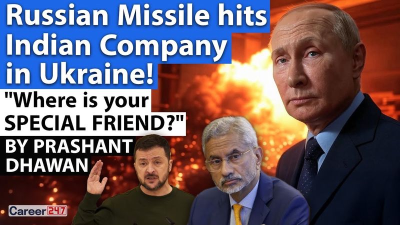 Russian Missile hits Indian Company in Ukraine! WHERE IS YOUR SPECIAL FRIEND? asks Ukraine