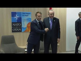 France's Macron meets with Turkey's Erdogan during NATO Summit | AFP