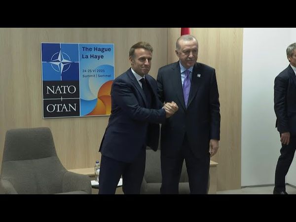 France's Macron meets with Turkey's Erdogan during NATO Summit | AFP