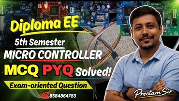 📌Microcontroller 5th Sem EE Diploma || Exam-oriented Question by Preetam sir|| #easy2learning