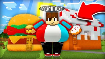 أكلت بيوتًا مصنوعة من الطعام في ماينكرافت | Compot Minecraft