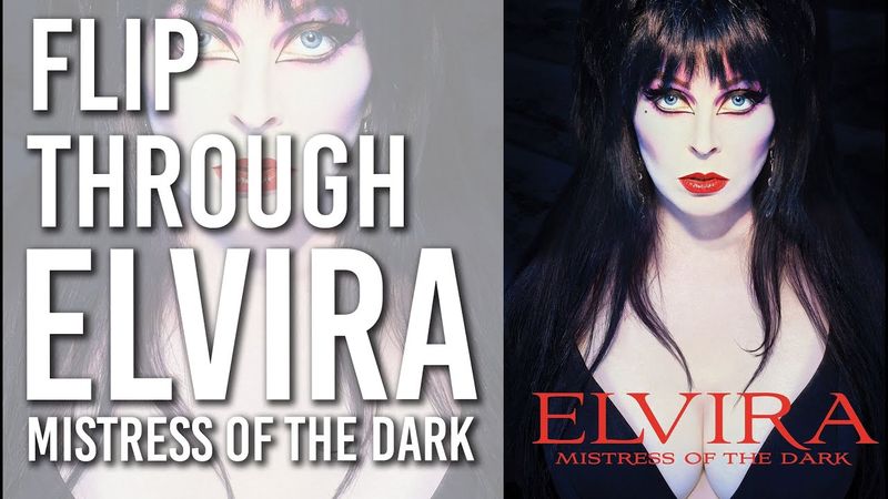 ELVIRA Mistress of the Dark -  Flip through art book - Overview photos and movies book