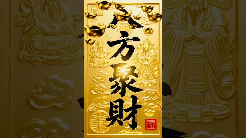 《八方聚財》接了！轉發！功德無量！#正能量 #手機壁紙 #手機屏保 #壁紙 #玄學 #國學文化 #道家文化 #民間說法 #中華文化 #運勢 #轉運 #八方來財 #聚財 #文字的力量