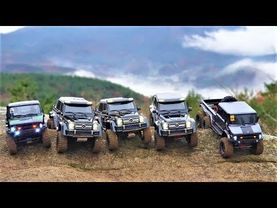 RC Car Traxxas TRX6, AXIAL UMG10 6x6, Group Rock Crawling