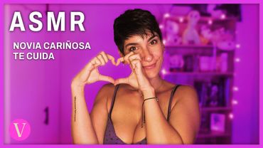 ASMR | ROLEPLAY Novia cariñosa te Cuida [MOUTH SOUNDS] + Susurros