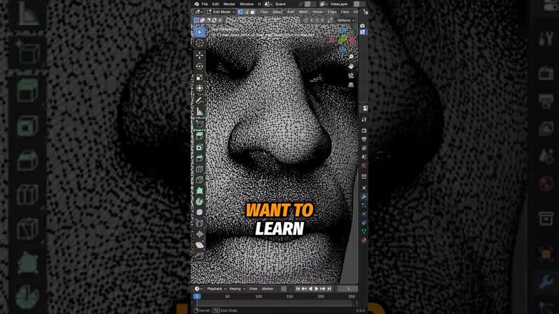 كيفية عمل Retopology في Blender #blender #blender3d #retopology