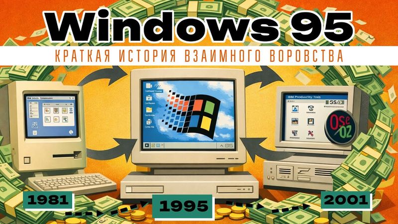 Как Microsoft украла будущее у Apple и IBM:  Windows 95 - история создания и успеха ОС