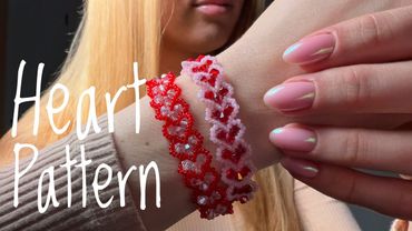 Aesthetic Heart Beaded Bracelet DIY ✨ Sparkly Bicone Jewelry Tutorial