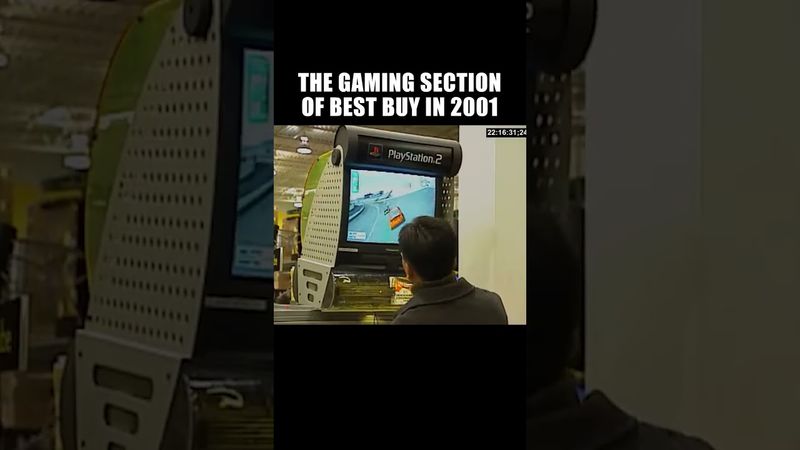 The Gaming Section of Best Buy in 2001 | #bestbuy #2000s #ps2 #xbox #nostalgia #shorts