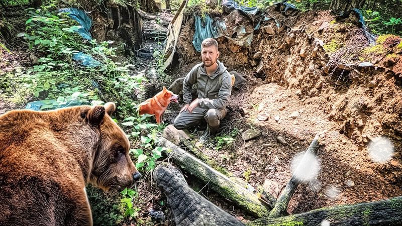 UNTER DEN BÄRENEin zerstörter Unterstand in der tiefen Taiga 🐻🌲 Wer hat die Kamerafalle gestohlen?
