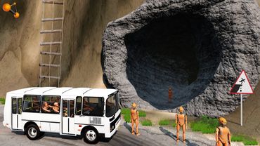 ДЫРА В АД! РАБОЧИЕ СПУСТИЛИСЬ К ЦЕНТРУ ЗЕМЛИ | BeamNG.drive