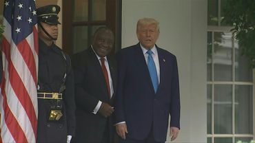 South African President Ramaphosa arrives at the White House | AFP