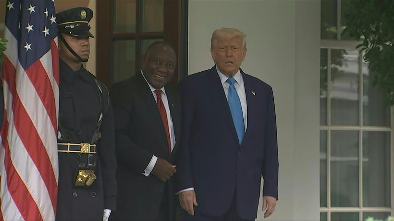 South African President Ramaphosa arrives at the White House | AFP