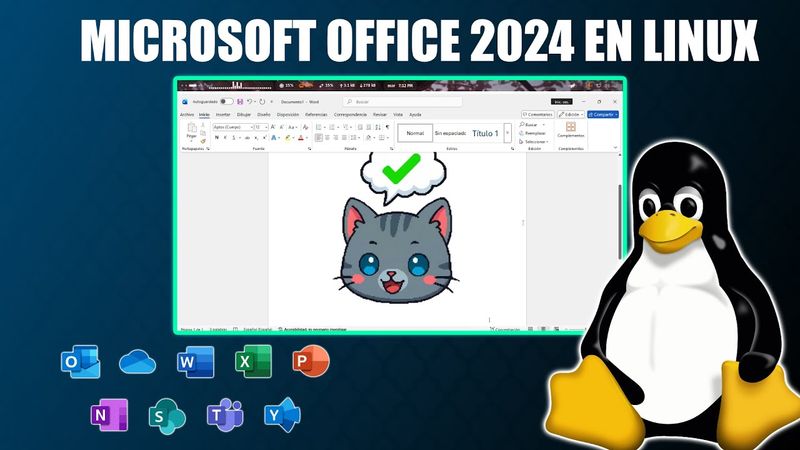 INSTALA Microsoft Office 2026 en Linux 🔥 ¡El método más fácil | funcionando PERFECTO!