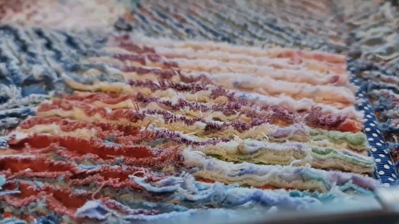 🌷стрижка джинсового коврика Австралия. Подробнее в описании⬇️