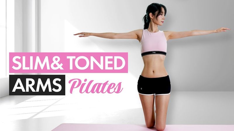 10 Min Upper Body Pilates | Quick Burn, Very Effective Results / Shirlyn Kim.