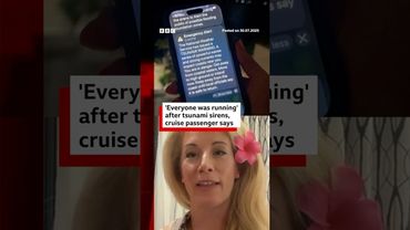 'Everyone was running' after Hawaii tsunami sirens, cruise passenger says. #Hawaii #Tsunami #BBCNews