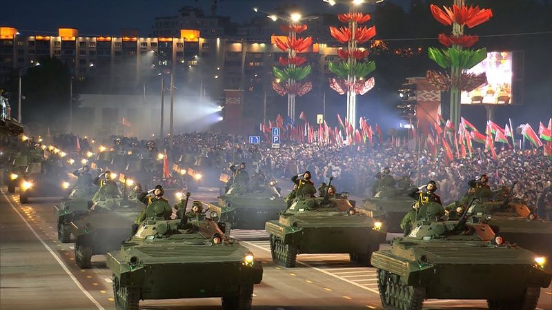 Военный ночной парад в Минске! // 80 лет Великой Победы! // 9 Мая, 2025