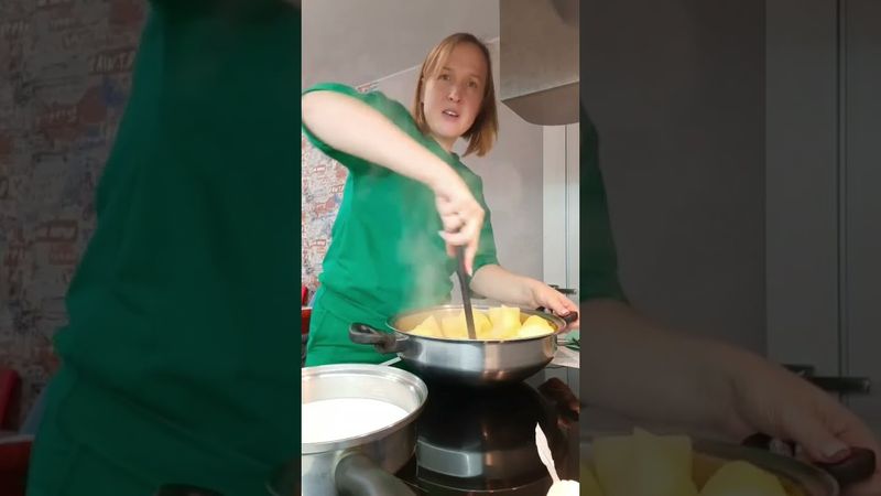 Наверняка у каждого свой рецепт, но я  решила поделиться ❤ #картофель #картофельное пюре #asmr