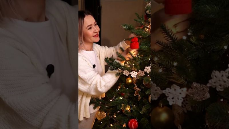 Подарок своими руками. Вязаные украшения на елку. #diy #подарок   #новыйгод #наладониdiy