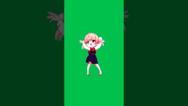 Green Screen Anime Girl Ui Shigure Dance