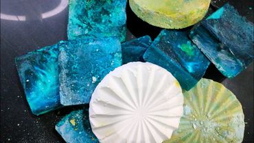 Blue melting therapy+ orange / yellow crush 🤌