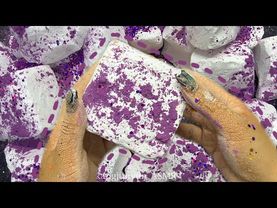 Purple Cornstarch Jumbo Gym Chalk｜ASMR ｜Sleep Aid｜Crispy 💜