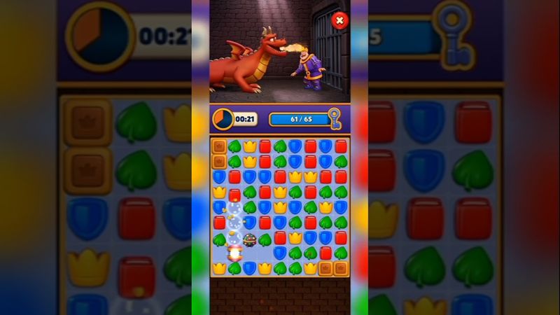 Royal Match ads & Mini game - Save the King from the Fire Dragon's Attack | Royal Match
