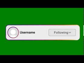 Custom Instagram Follow Animation | Green Screen | Chroma Key