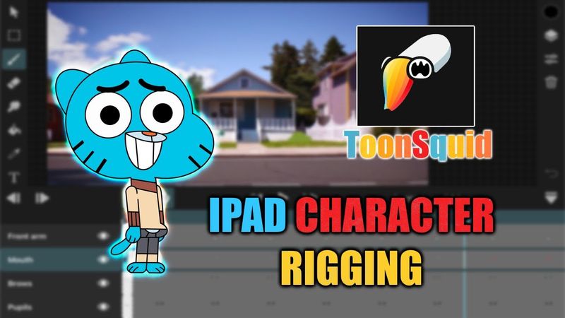 Gumball Watterson IPad character rigging | ToonSquid