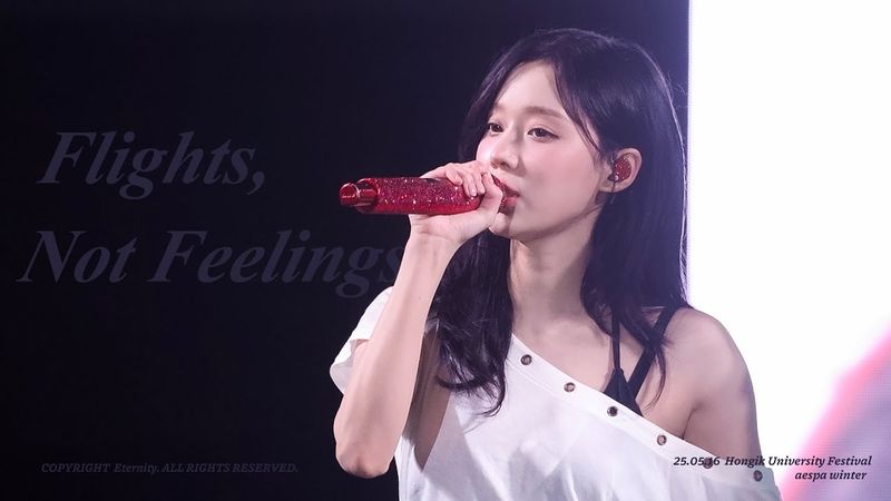 [4K] 250516 Hongik University Festival - 'Flights, Not Feelings' 에스파 윈터 직캠 | aespa WINTER [FANCAM]