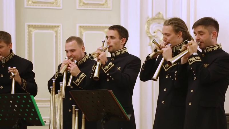 Russian Horn Orchestra - Suite №2 "A joke" (Bach)