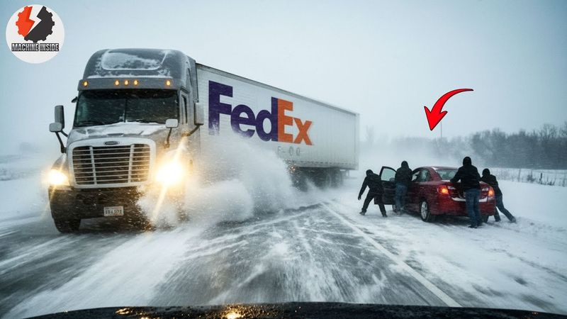 Idiots in Winter Trucks: How Snow and Ice Turn Small Mistakes Into Big Danger Caught on Camera #4