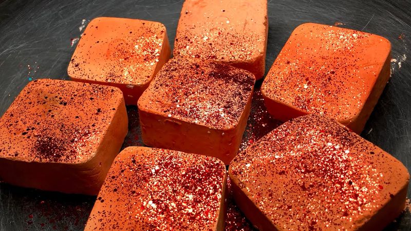 Fresh vs reformed Gym chalk