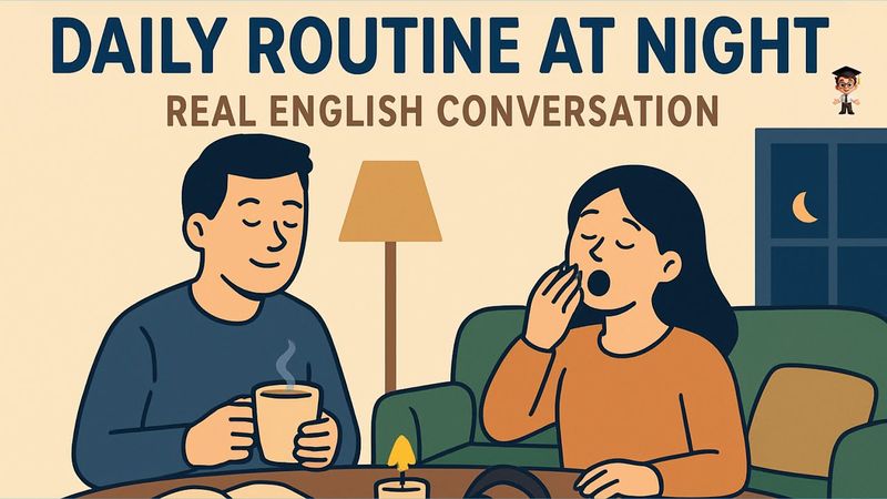 Daily Routine at Night | English Conversation for Beginners | Evening Conversation | English Podcast