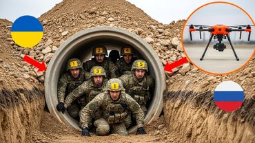 Российский беспилотник атакует украинские туннели