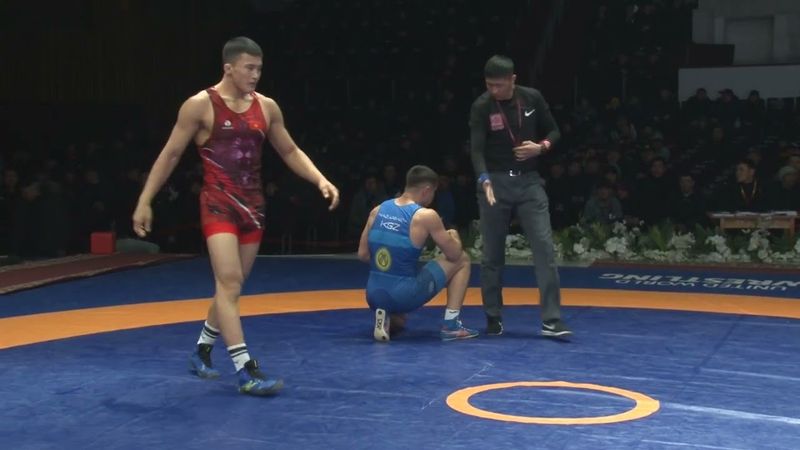 ГРЕКО-РИМСКАЯ БОРЬБА. Чемпионат Кыргызстана-2023. 82 кг 1\4 Асан Жанышов-Бексултан Назарбаев