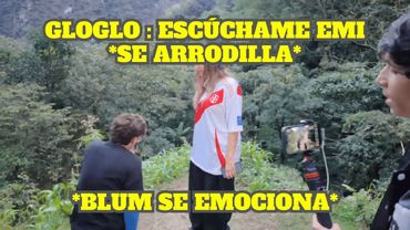 GLOGLO Y EMI LLEGAN A LA CIMA Y GLOGLO SE ARRODILLA