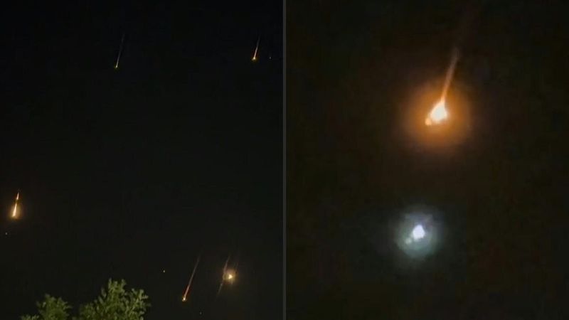Projectiles seen over Amman as Iranian launches missile salvo towards Israel | AFP