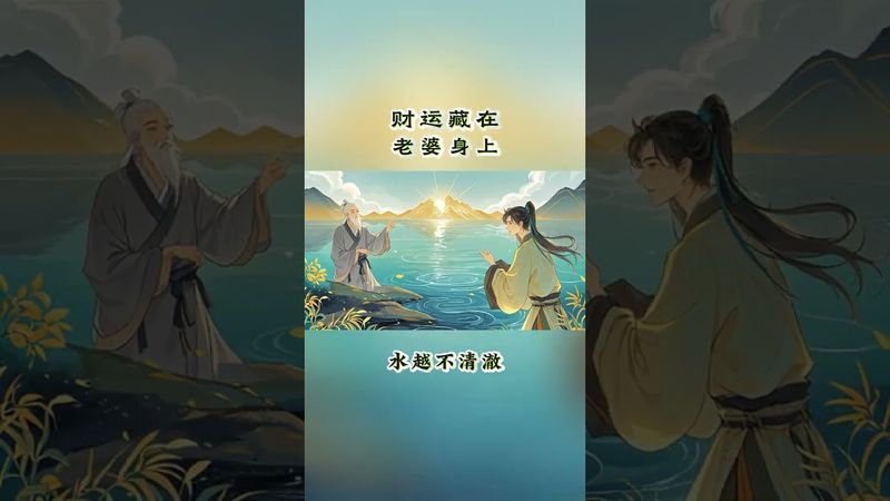 《老人言》妻子是水，水為財！把她哄舒服了，財運擋都擋不住 #古人的智慧 #老祖宗的智慧 #國學文化 #老人言 #運勢 #人生感悟 #正能量 #玄學 #風水 #傳承文化 #傳統文化 #民間傳說