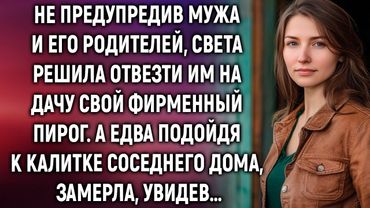 Не предупредив мужа и его родителей, Света решила отвезти им на дачу свой фирменный пирог. А едва