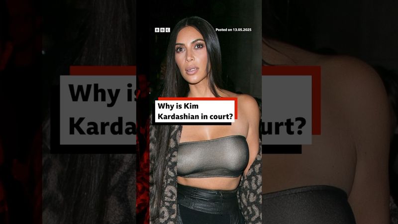 Why is Kim Kardashian giving evidence in court in Paris? #KimKardashian #Paris #BBCNews