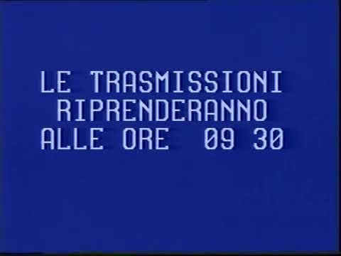 Конец эфира (RAIDUE Италия,05.10.1986)