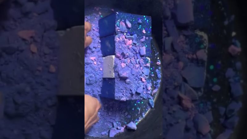 Glittery Blue & White Fresh Chalk